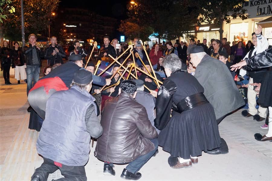 9-2-2018 Αναβίωση Εθίμου αποκριάτικου Φανού (πλατεία Ελευθερίας Σέρρες)